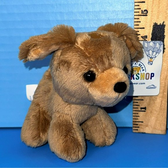 Build A Bear Promise Pets Baby Mini Puppy Dog Brown 5" Plush w/ Tag 2020 - Picture 3 of 12